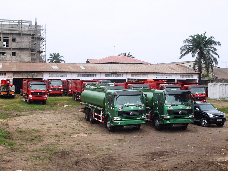 Yard of SMC in Kinshasa